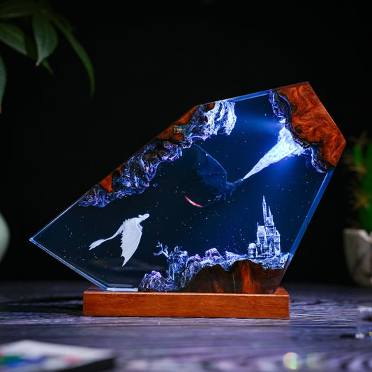 Toothless and Light Fury Lamp