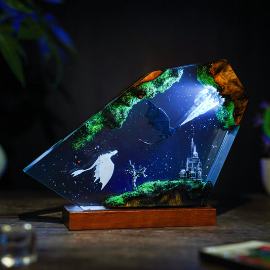 Toothless and Light Fury v2 Lamp