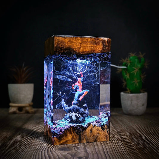 Spider Man vs Venom Lamp